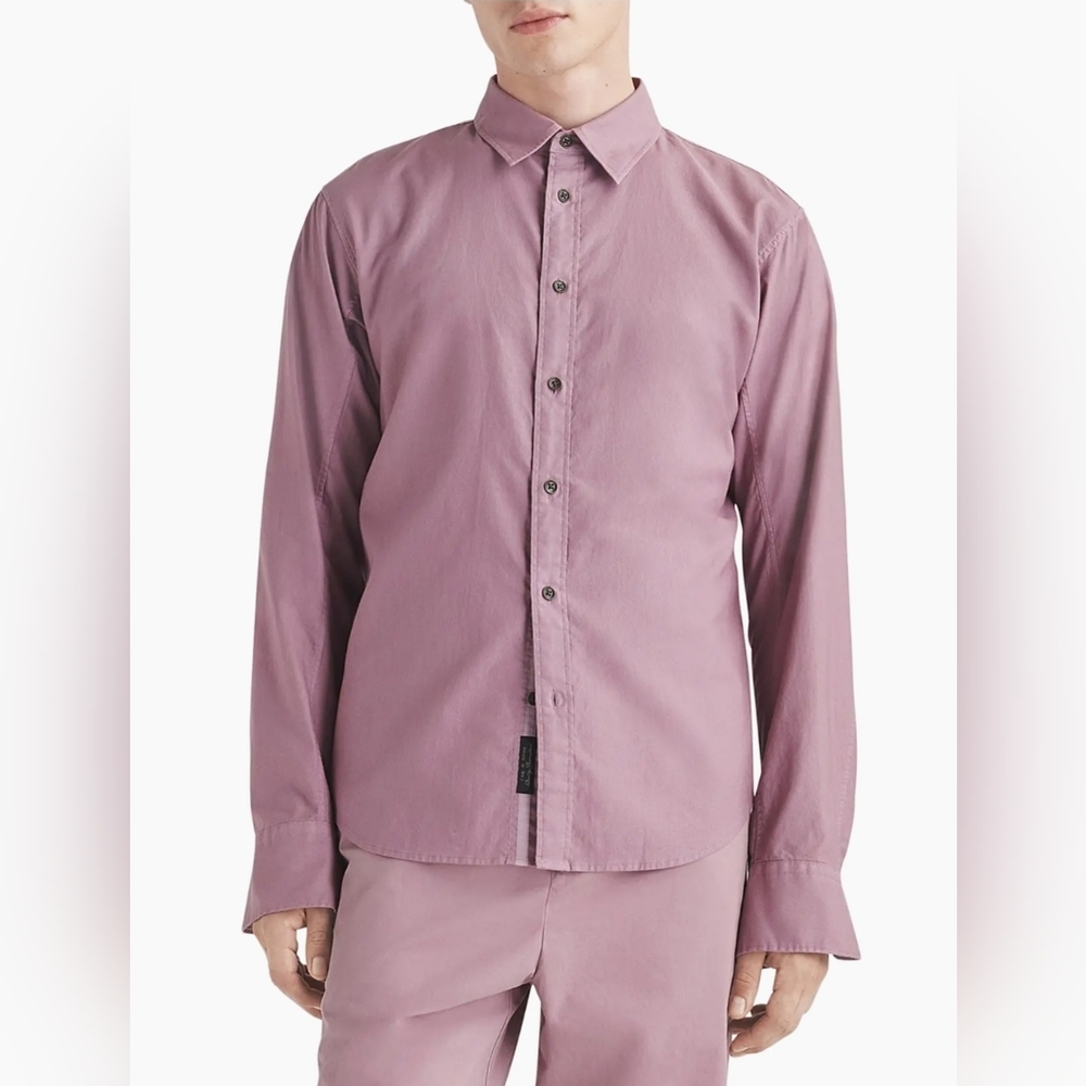 Rag & Bone Men's Fit 2 Engineered Oxford Shirt Size XL